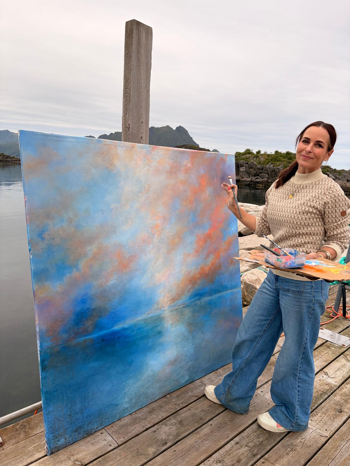 A canvas by the sea