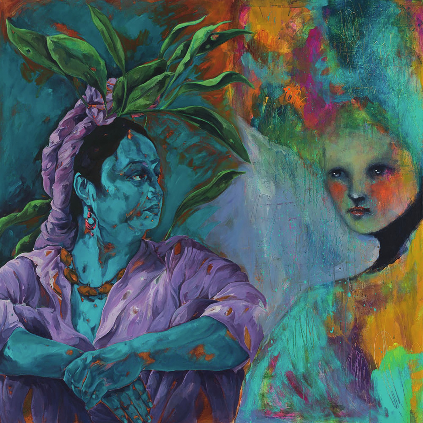 Silent Conversation — painted by artists in Pakistan and Norway
